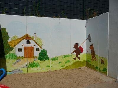 Wand kleiner Sandkasten - Gerda Holetski